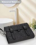 Relavel Travel Hanging Toiletry Bag for Men Women Travel Kit Shaving Bag Waterproof Large Makeup Bag Wash Bag Makeup Organizer Cosmetic Case for Bathroom Shower Black