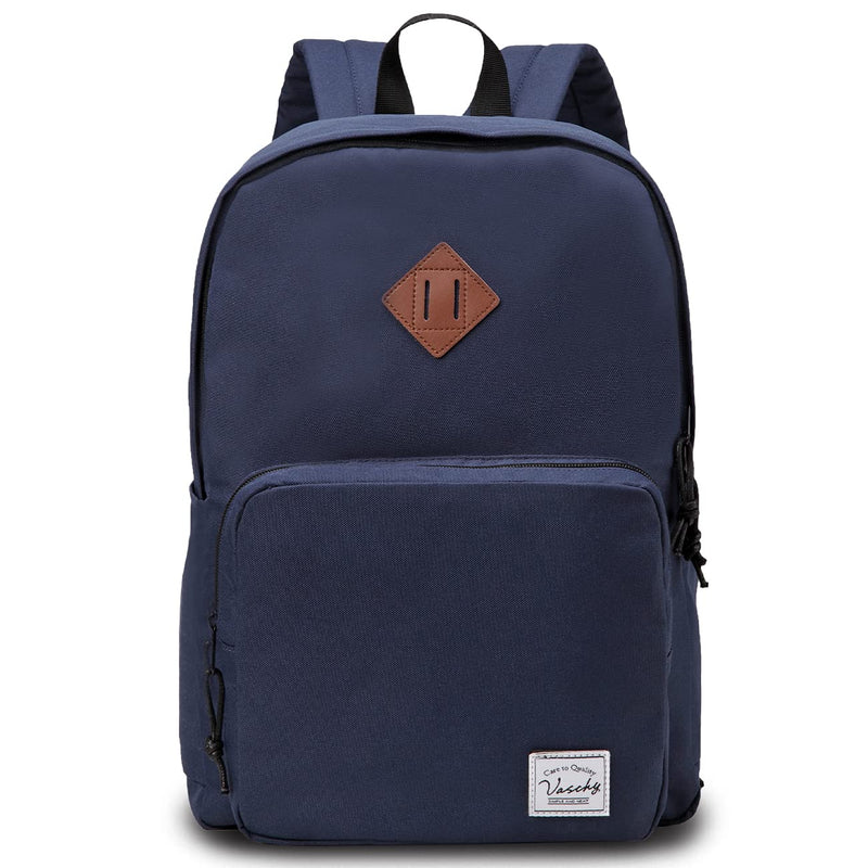 VASCHY School Backpack, Ultra Lightweight Backpack for Men Women Bookbag for Kids Teen Boys Girls Navy