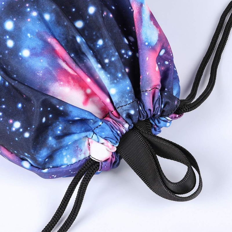 VanFn Drawstring Bags, Creative Design Gymsack, Unisex Sackpack, Casual Backpack, Sport's Equipment Bag Travel Bags (Galaxy)