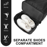 seyfocnia Gym Backpack for Men,Gym Bag with Shoe Compartment Lightweight Travel Workout Sports Backpack with USB Charging Port