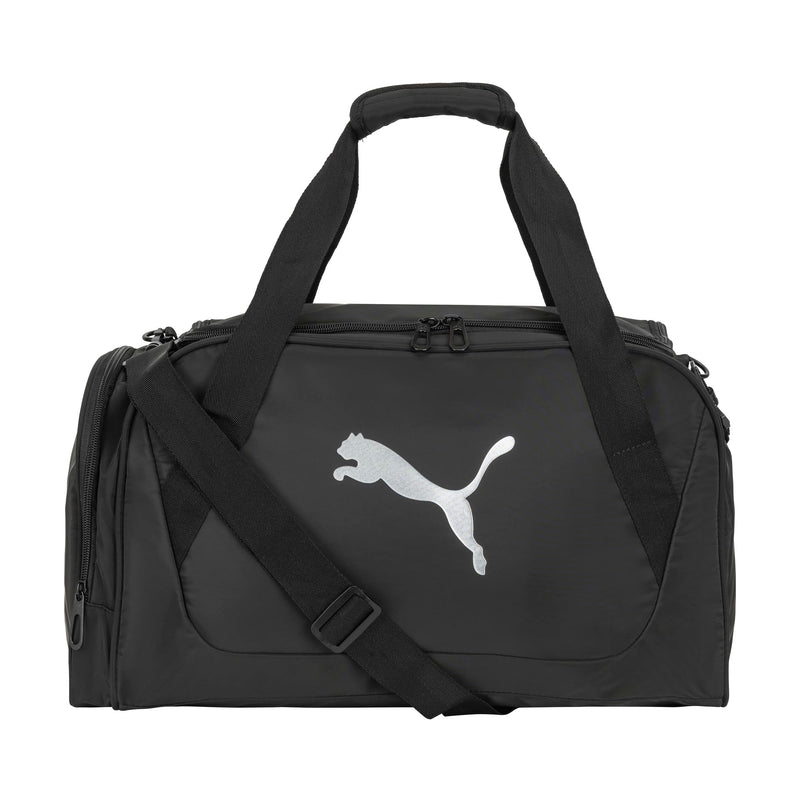 PUMA Flora Duffel Bag, Black/Silver, OS
