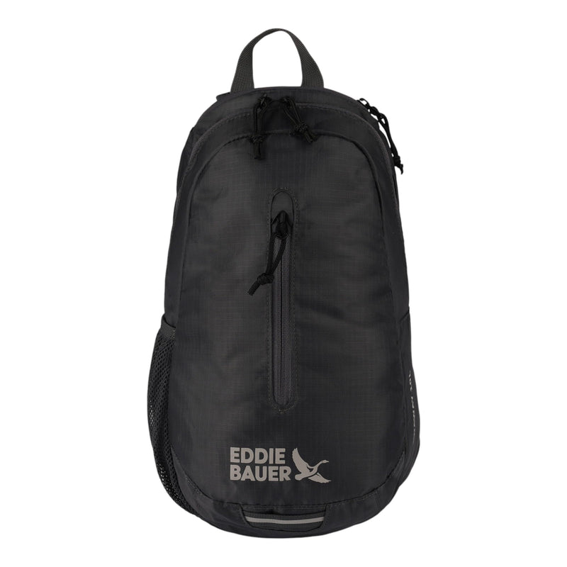 Eddie Bauer Stowaway Packable Sling Bag | Foldable | Travel | Outdoor | Lightweight | Compact | Everyday Carry | Ripstop Nylon | 10L - Dark Smoke