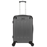 World Traveler Dejuno Cornwall 20-Inch Carry-On Lightweight Hardside Spinner Luggage - Charcoal