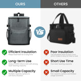 Cooler Backpack 33/40 Cans Coolers Insulated Leak Proof for Men & Women, Waterproof Soft Sided Lunch Camping Beach Travel Ice Chest Bag Hiking Picnic Backpack