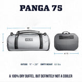 YETI Panga 75 Airtight Waterproof Submersible Duffel Bag, Tan