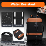 Bymontin Smart Suitcase-style Laptop Backpack, 25L / 35L Practical Travel Bag for Work, Leisure & Flight, Luggage-Style Commuter Pack (Black, 25L)