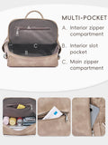 CLUCI Backpack Purse for Women, Womens Backpack Purse, Leather Anti-theft Large Fashion Designer Travel Bag Ladies Shoulder Bags