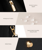 LOVEVOOK Laptop Bag for Women, 15.6'' Laptop Tote Purse 2-in-1 Professional Work Bag Business Briefcase with Clutch Purse, Waterproof Leather Computer Handbag for Teacher Office Travel