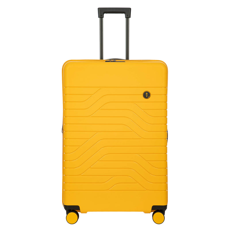 Bric's B|Y Ulisse Expandable Spinner Suitcase, Lightweight Polypropylene Hard Shell Luggage with 360° Rubber-Coated Double Wheels, TSA-Approved Lock and Organized Interior - 30 Inch, Mango