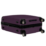 Kenneth Cole REACTION Renegade Luggage Expandable 8-Wheel Spinner Lightweight Hardside Suitcase, Midnight Plum, 24-Inch Checked