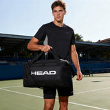 HEAD 45L Gym Duffel Bag with Shoe Compartment & Wet Pocket, Waterproof Large Capacity Sports Bag for Men, Durable Crossbody Weekender for Workout, Fitness, Swimming, Travel