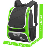 Hsmihair Baseball Bag - Baseball Backpack Holder for Baseball, Large Main Compartment,T-Ball & Softball Equipment & Gear for Youth and Adults,Holds Bats, Helmet, Gloves (Green)