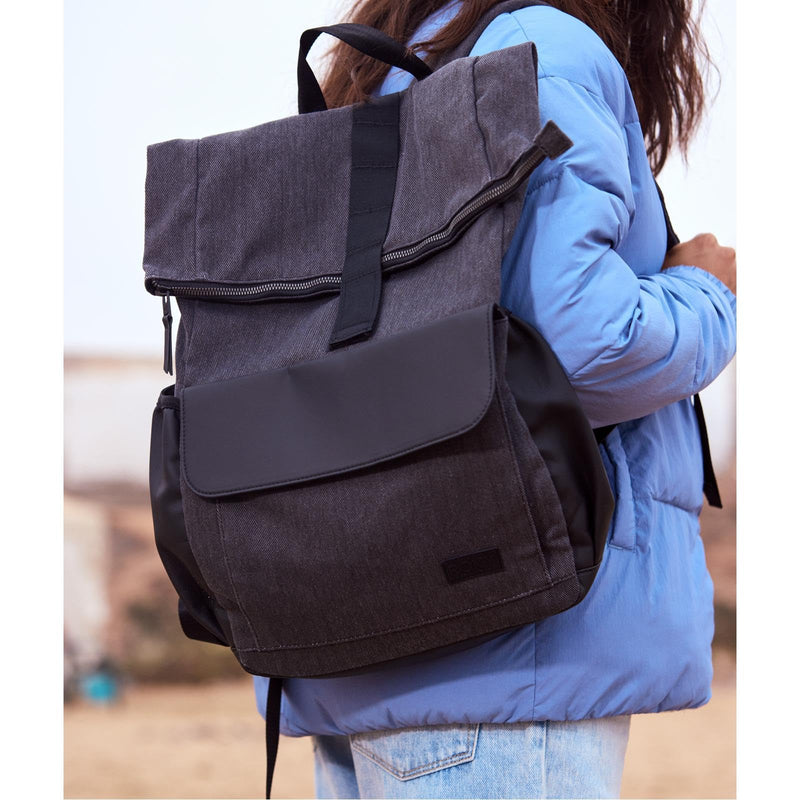 Roxy Womens Melting Spot Medium Adjustable Strap Backpack - Anthracite