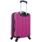 Travelers Club Chicago Hardside Expandable Spinner Luggage, Fuchsia, 22" Carry-On