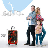 Fast Forward 20 Inches Spiderman Suitcase For Kids - Hard Sided Tween Spinner Travel Trolley Kids Suitcase For Boys With Wheels