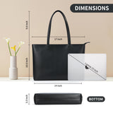 KALIDI Tote Bag Zipper Shoulder Bag Faux Leather Purses for Women Casual Handbag Work Dating College