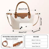 Long Keeper Mini Crossbody Bag for Women Casual Lightweight Small Nylon Tote Bag Ladies Shoulder Purses & Handbags With Strap (Beige)