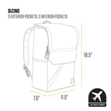 Carhartt 21L Top-Load Backpack, Durable Water Resistant Coated Canvas Base W/ 17" Laptop Sleeve, Port