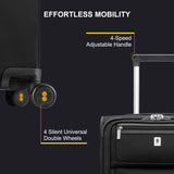 LEVEL8 Softside and Harshell Carry On Luggages with Laptop Compartment
