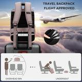 Swissdigital Design Laptop Backpack for Women,College Bookbags with USB Charging Port,Cute Computer Backpacks for Work Business,Pink | SD1006F-82