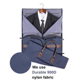 Modoker Convertible Weekender Bag - Canvas Duffle Bags for Travel with Hanging Feature, Blue