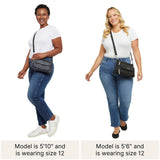 Baggallini Original Everyday 11x 7.5 Crossbody Bags for Women RFID Protected Washable Lightweight Nylon Zippered Travel Purse