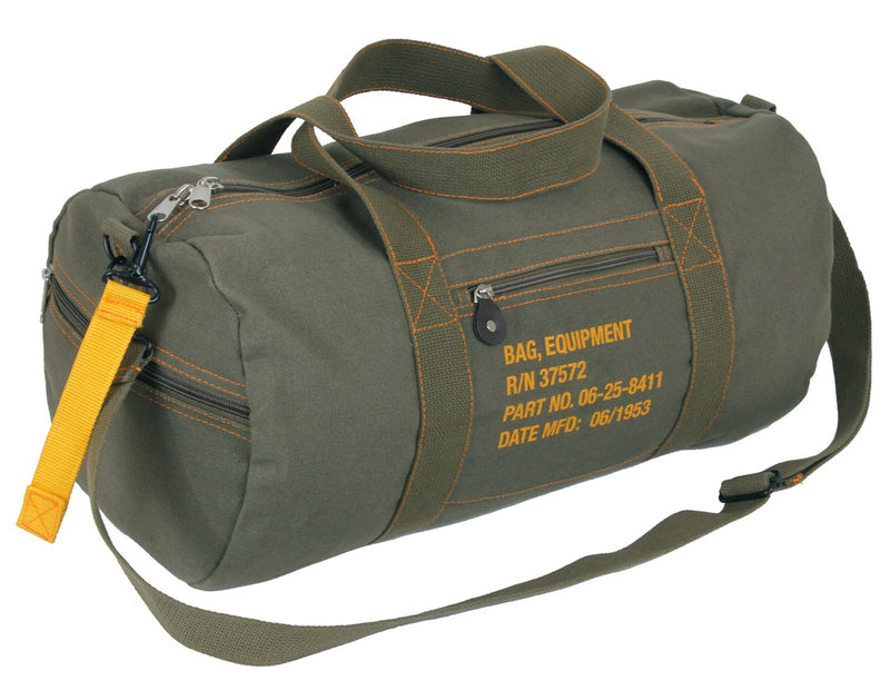 Rothco Canvas Equipment Duffle Bag – Travel & Gym Bag – Great for Storing Gear, Clothing, and More (Olive Drab, 19 Inches)
