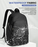 VENATIN Gym Backpack for Women Men,Cheer bag,Lightweight Gym Bag with Shoe Compartment, Waterproof Sports Backpack with Wet Pocket, Black