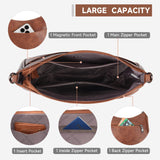APHISON Trendy Leather Crossbody Purse with Adjustable Strap, Women's Shoulder Handbag
