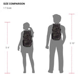 SwissGear 3598 Backpack, Narrow Daypack, Ideal for Commuting and School, Camo/Green