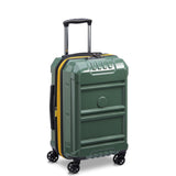 DELSEY PARIS Rempart Hardside Expandable Luggage with Spinner Wheels, Army Green, Carry-On 19 Inch