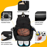 Goloni Basketball Backpack,Large Sports Bag with Ball Compartment & Shoe Compartment, Best for Basketball, Soccer, Volleyball,Gym, Travel