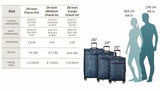 Ricardo Beverly Hills Avalon Softside Carry-On Luggage Made with Sustainable 100% Recycled PET (rPET), Lightweight, Eco-Friendly Travel, Expandable, Dual Spinner Wheels, Serengeti Night, 20-inch