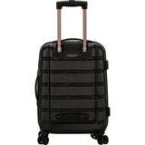 Rockland Melbourne Lightweight Expandable Hardside Spinner Wheel Luggage in Pink