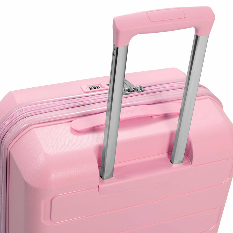Traveler's Choice Pagosa Hardshell Expandable Luggage with Spinner Wheels, Pink, 2-Piece Set (22/26)