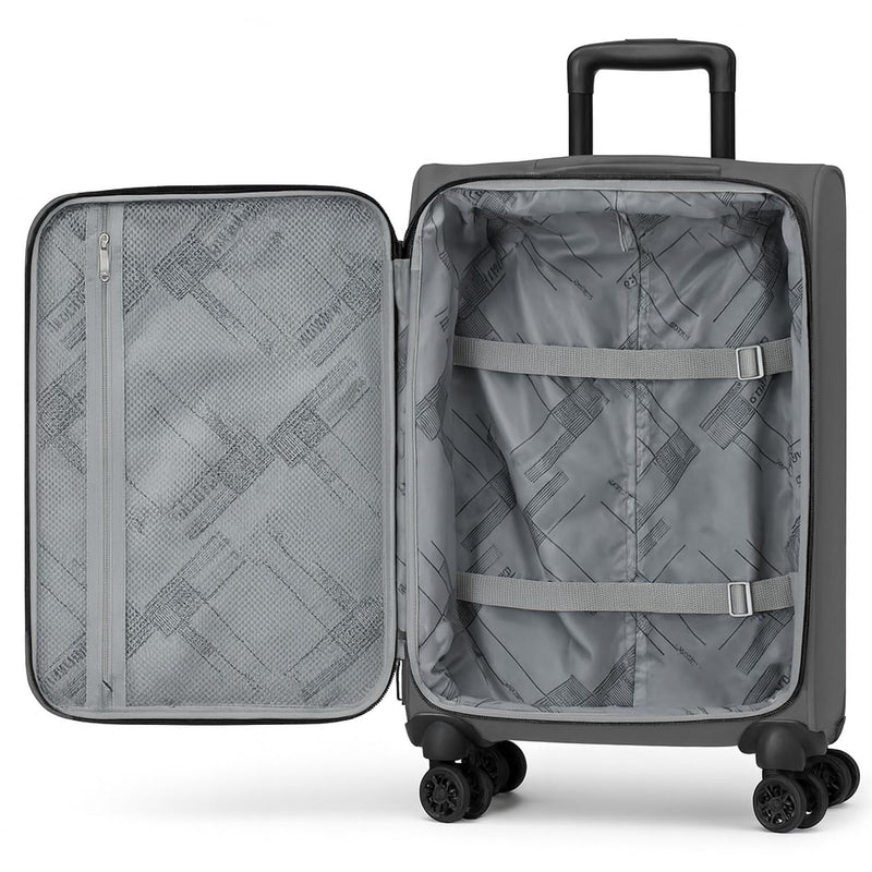 World Traveler Dejuno Jasper Lightweight Expandable Spinner Luggage, Charcoal, 3-Piece Set(20in,24in,28in)
