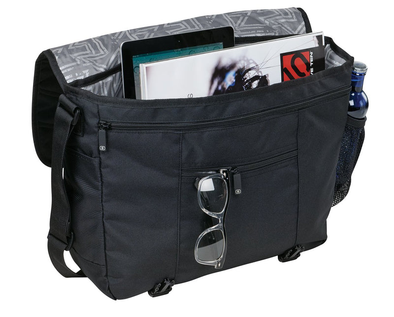 OGIO 417015 - Black Upton Computer Laptop Messenger Bag/Briefcase, Black