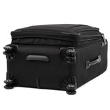 Travelpro Platinum Elite Softside Expandable Checked Luggage, 8 Wheel Spinner Suitcase, TSA Lock, Men and Women, Shadow Black, Checked Medium 25-Inch