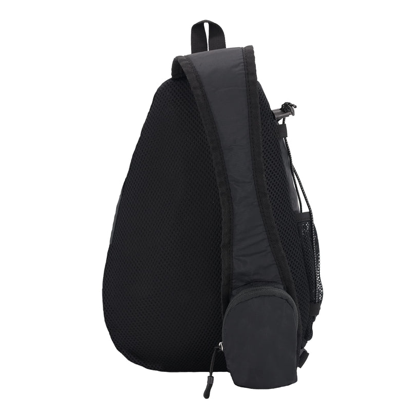 Eddie Bauer Ripstop 8L Shoulder Sling Pack with Padded Air-Mesh Adjustable Crossbody Strap for Right or Left Handed Fit - Black