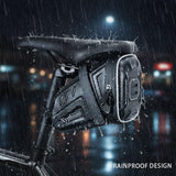 Xyphium Bike Saddle Bag EVA Hard Shell Waterproof 1.5L Bike Bag Under Seat Bike Storage Pouches for Adult Road Mountain Bikes