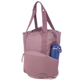 Eddie Bauer 25L Skylar Tote Bag with Secure Laptop Compartment and Mesh Pockets - Dusty Violet