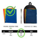 Everest Luggage Basic Backpack, White, Medium