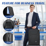 MATEIN Classic Waterproof Laptop Backpack 17 Inch, Anti Theft Business Backpack with Lock, Large TSA Tech Backpacks College Computer Back Pack for Men Work Office Travel, Black