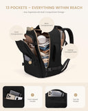 LOVEVOOK Travel Backpack for Women & Men, 40L Large Carry On Backpack Airline Approved, TSA Personal Item Weekender Bag, Water Resistant Laptop Backpack with 3 Packing Cubes for Travel Essentials