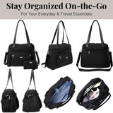 Overnight Expandable Laptop Tote - 16.5"x13.5" Lightweight Weekender Carry-on Travel Bag for Women