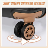 Eeeza Luggage Sets 5 Piece, Suitcases with Wheels,ABS Hard Case Luggage with TSA Lock Spinner Wheels,Carry On Luggage Set (20/24/28 Inch)