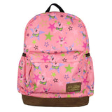 INTIMO Nickelodeon SpongeBob SquarePants Patrick Star School Travel Backpack With Faux Leather Bottom 16"