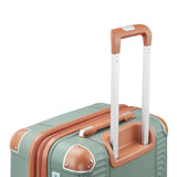 BOLATU 3 Piece Luggage Set PP Hardshell with YKK Zippers, 20/24/28 Inch Suitcases with Detachable Spinner Wheels & Reinforced Corner Guards, Lightweight TSA Lock Nested Set (Sage Green)