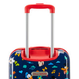 American Tourister Mickey Mouse Carry-On Luggage - Airline Approved, Durable Hardshell with Micky, Donald Duck, Pluto & Goofy - Roll Confidentially with Spinner Wheels & Colorful Adjustable Handle