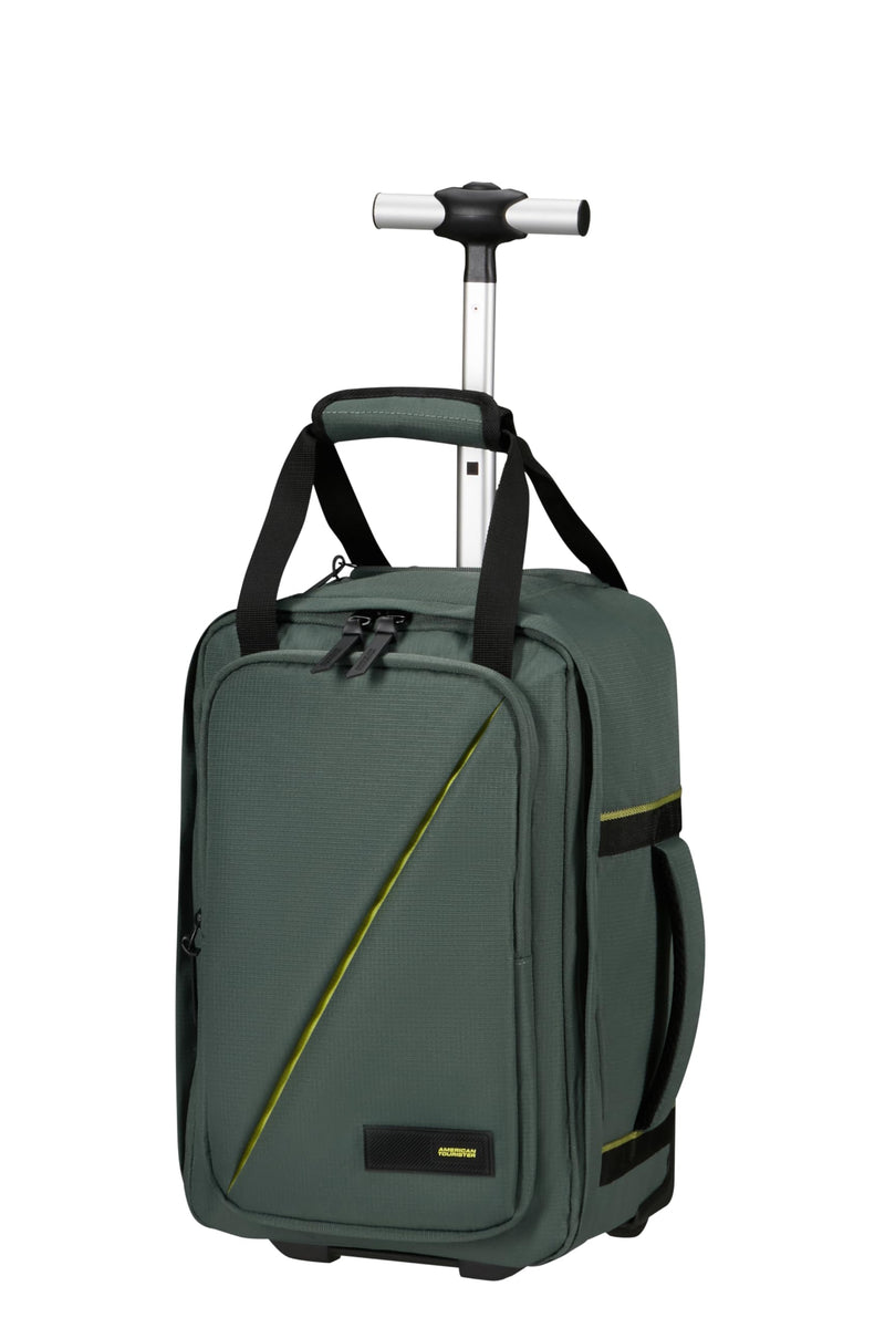 American Tourister Take2Cabin - easyJet Cabin Bag 36 x 20 x 45 cm, 38 L, 0.80 kg, Hand Luggage, Airplane Backpack M Underseater, Green (Dark Forest), 40 x 25 x 20 cm (Wheeled), Ryanair Cabin Bag on